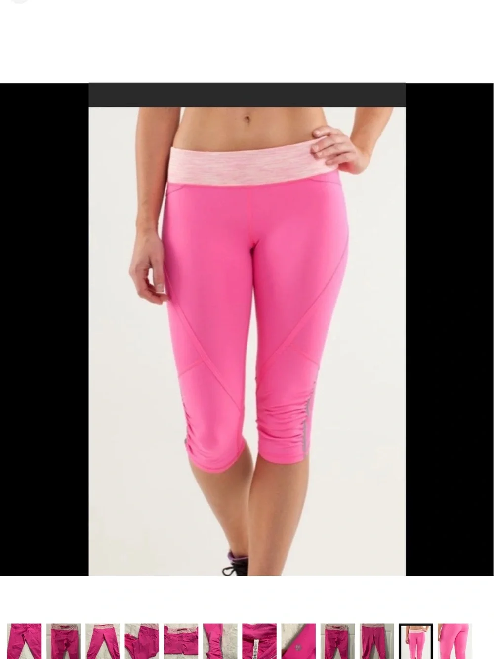 Pink Performance Capri Leggings